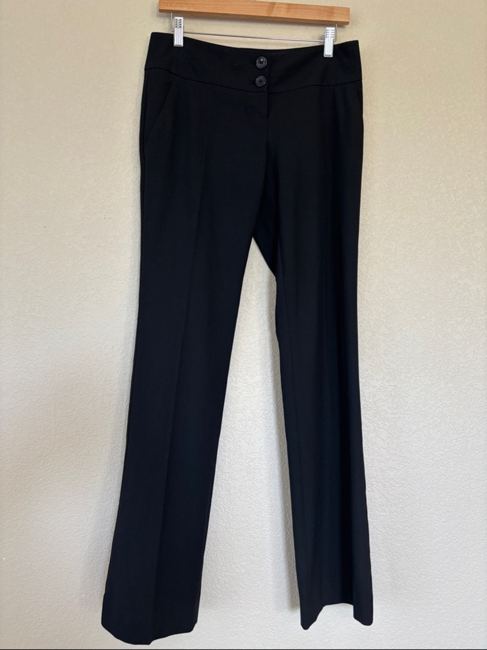 The Limited Black Collection Drew Fit Classic Black Dress Pants w/Button Waist